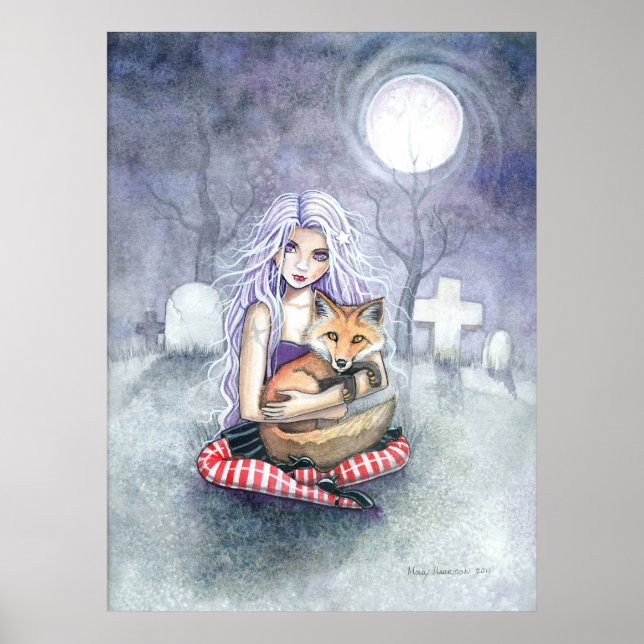 Annie's Fox Gothic Girl and Fox Poster (Front)