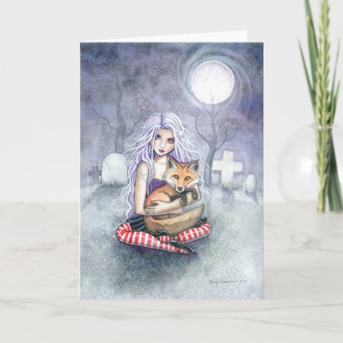 Annies Fox Greeting Card by Molly Harrison