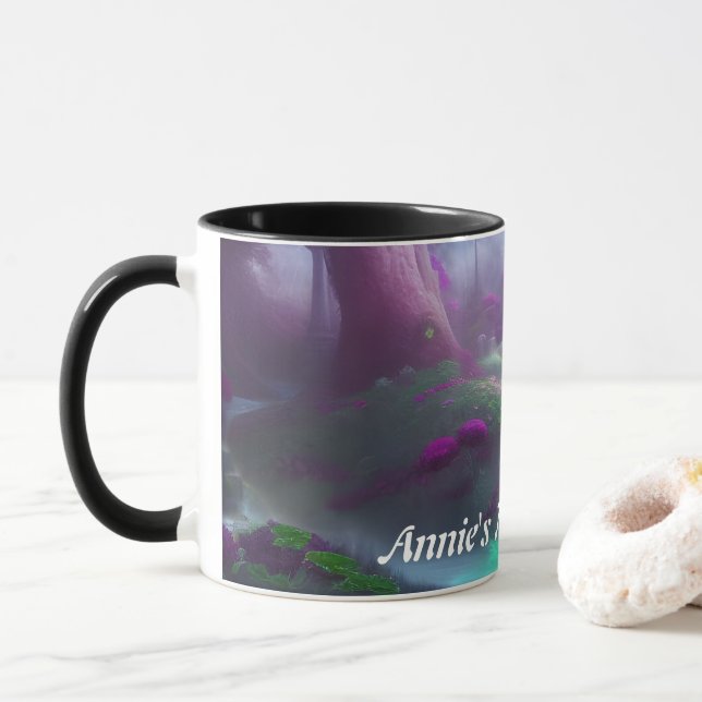 Annie's Morning Tea Personalized Customizable Mug (With Donut)