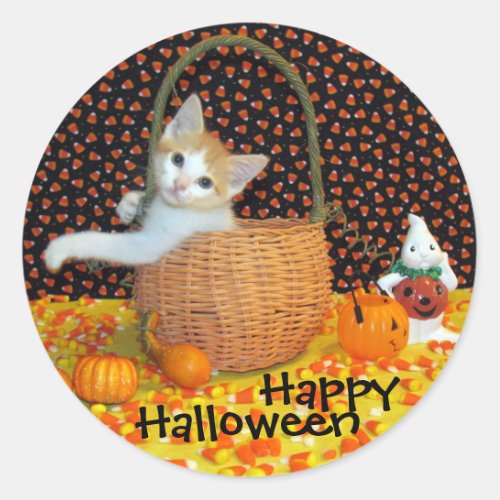 Annies Sweet Halloween Cat  Kitten Stickers