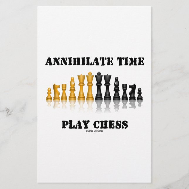 Annihilate Time Play Chess (Reflective Chess Set) (Front)