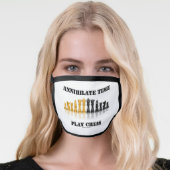 Annihilate Time Play Chess Reflective Chess Set Face Mask (Worn Her)