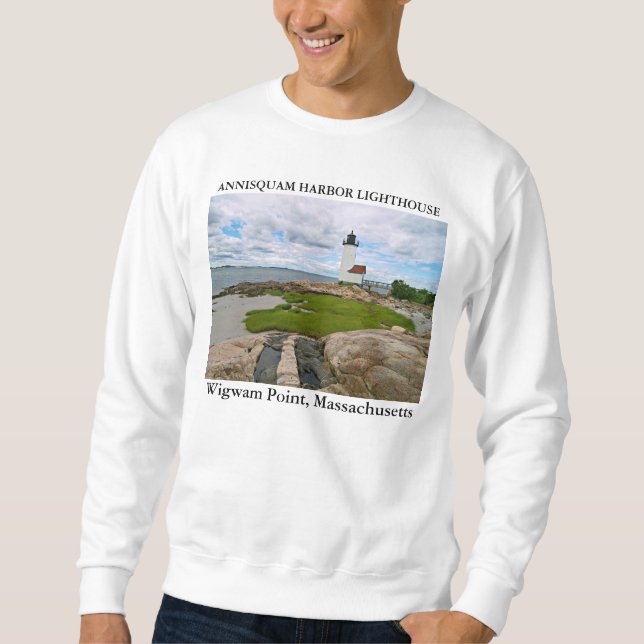 Annisquam Harbor Lighthouse, Massachusetts Sweatshirt (Front)