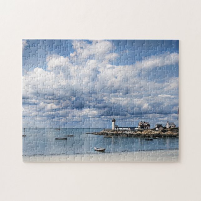 Annisquam Lighthouse, Gloucester MA c1904 Jigsaw Puzzle (Horizontal)