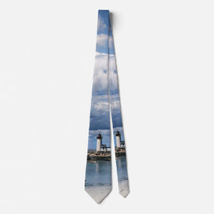 Annisquam Lighthouse, Gloucester MA c1904 Neck Tie
