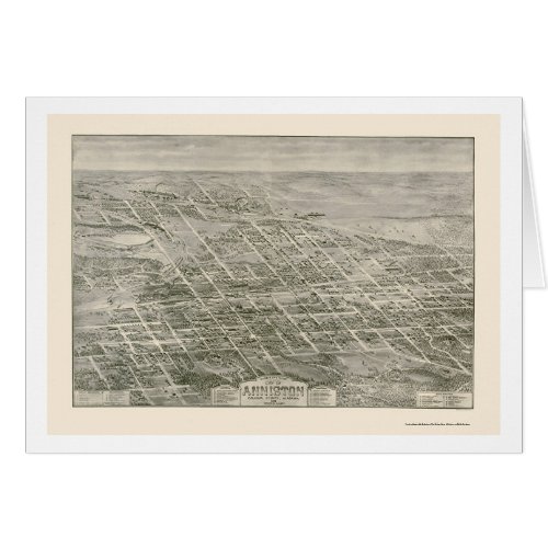 Anniston AL Panoramic Map _ 1903