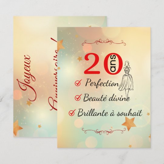 Anniversaire Ans Beaute Divine Zazzle Com