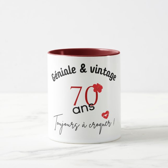 anniversaire 70 ans mug (Center)