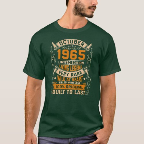 Anniversaire Original October 1965  T_Shirt