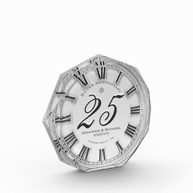 Anniversary 25 Years Acrylic Award (Left)