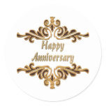 anniversary 2t classic round sticker