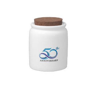 Anniversary 50th candy jar