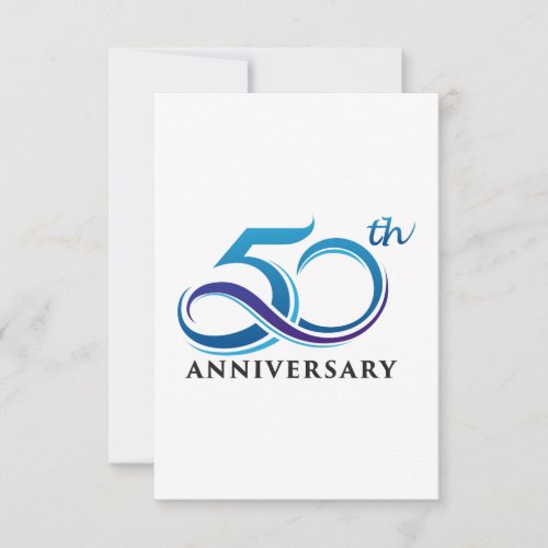 Anniversary 50th thank you card