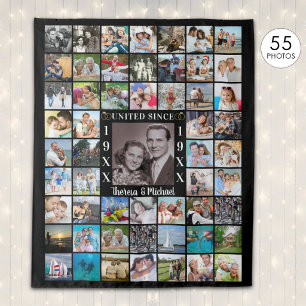 Anniversary 55 Photo Collage Memories Backdrop