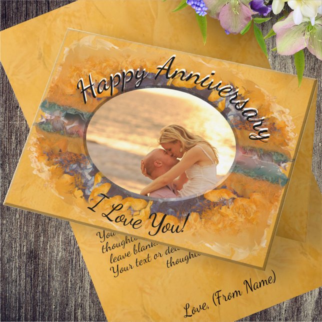 Anniversary Abstract Sunset 0612 Card (Creator Uploaded)