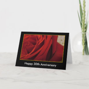 Anniversary, add text, red rose card
