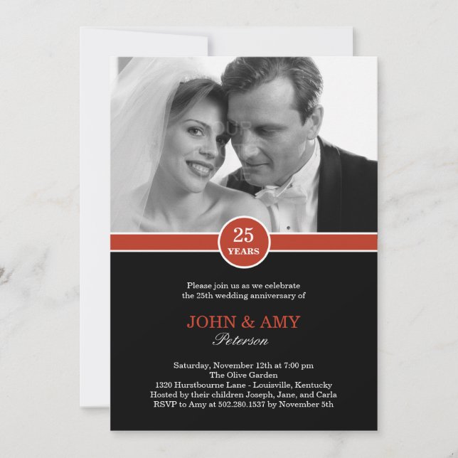 Anniversary Band Anniversary Invitation (Front)