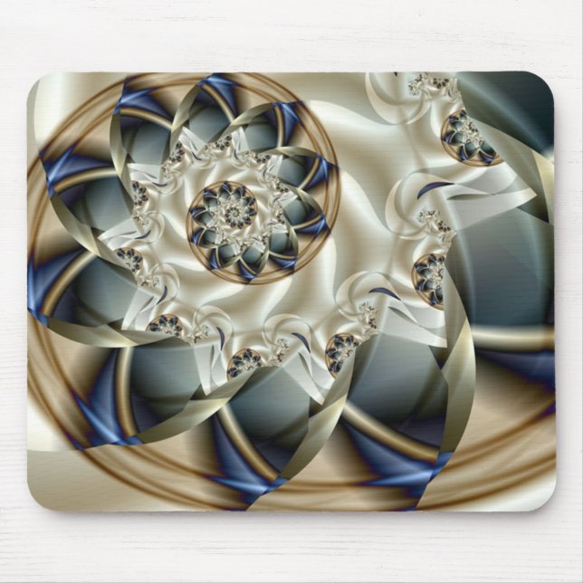 Anniversary Beautiful Abstract Fine Art Fractal Mouse Pad (Front)