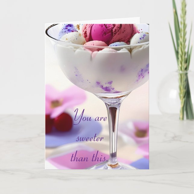 Anniversary-Birthday Holiday Card For Her (Front)