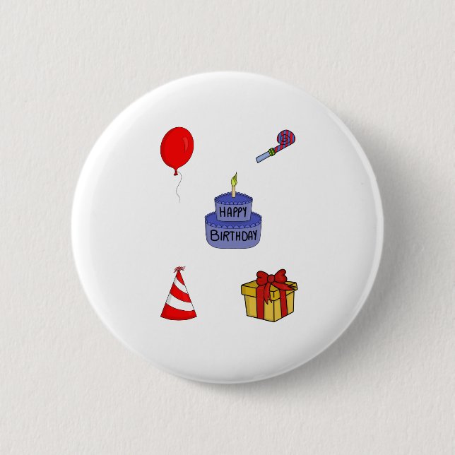 Anniversary Birthday Pack Button (Front)
