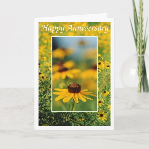 Anniversary _ Black_Eyed Susans Greeting Card