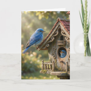 Anniversary Bluebirds for Spouse Card