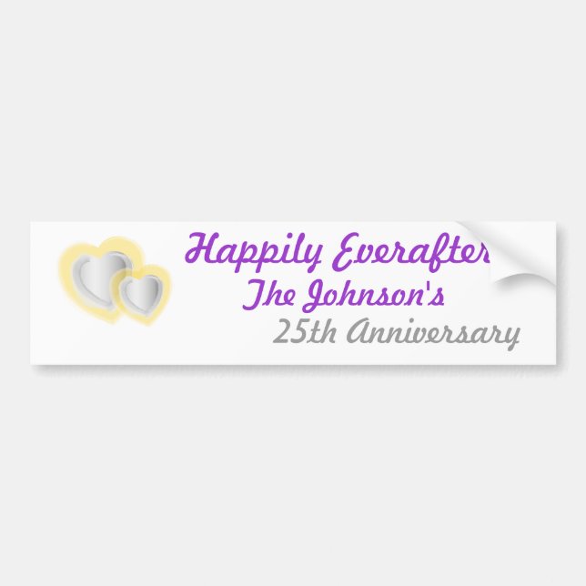 Anniversary Bumper Sticker... - Customized Sticker (Front)