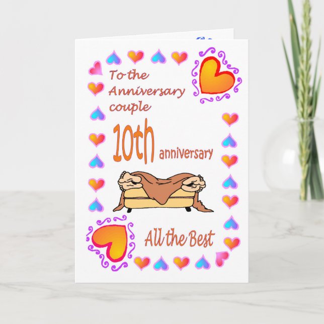 Anniversary card - 10th - feet (Front)