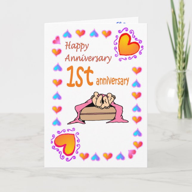 Anniversary card - 1st anniversary (Front)