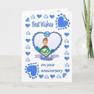 Anniversary card 20th China