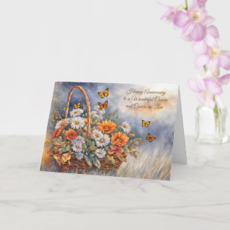 Anniversary Card for Cousin and Wife or Husband