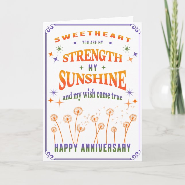 Anniversary card for her or him (Front)