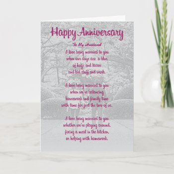 Anniversary Card For Spouse by aaronsgraphics at Zazzle