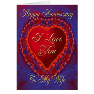 Anniversary card for wife