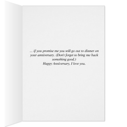 Anniversary Card from St. Bernard Illustrated Dog (Inside (Right))