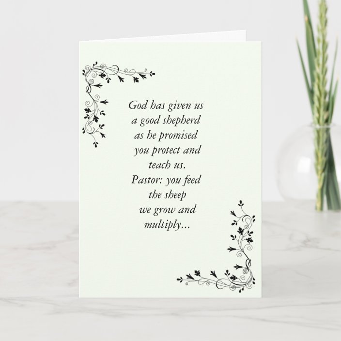 Anniversary Card _Pastor | Zazzle.com