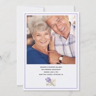 Anniversary Card Shower Invitation | Zazzle