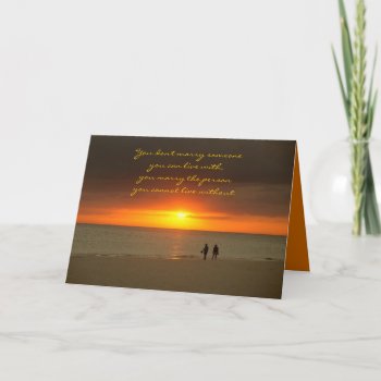 Anniversary Card Sunset Love by Irisangel at Zazzle