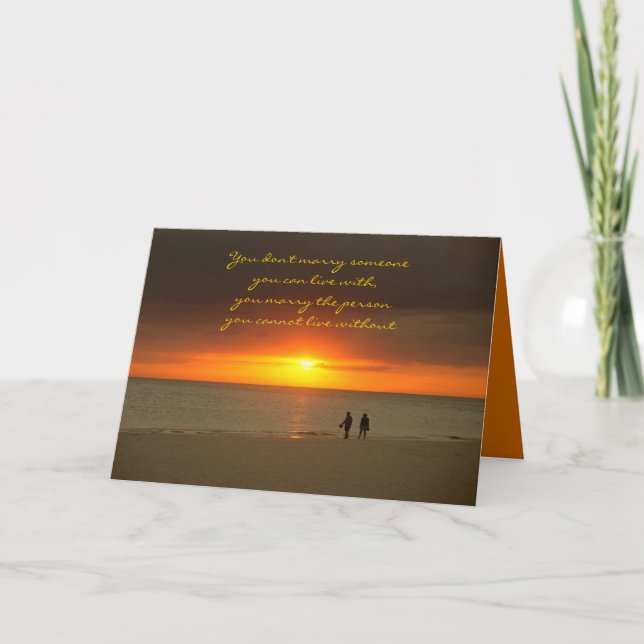 Anniversary card Sunset Love (Front)