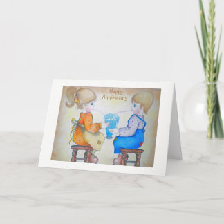 Anniversary card- You, Me and a Blue Heaven shake Card