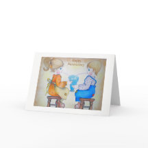 Anniversary card- You, Me and a Blue Heaven shake