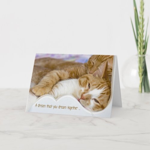 Anniversary Cats for Couple Card