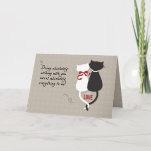 Anniversary Cats in Love Card