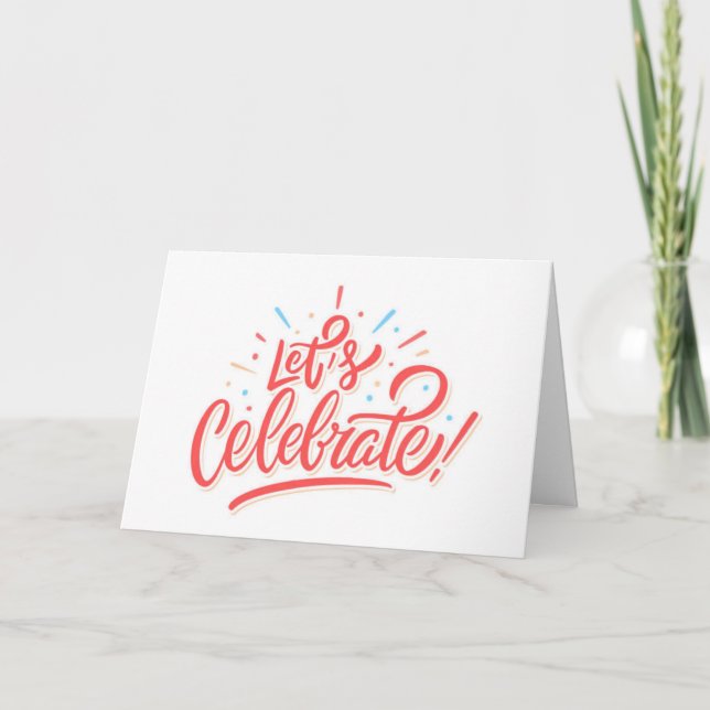 ANNIVERSARY = "CELEBRATE US" WITH LOVE CARD (Front)