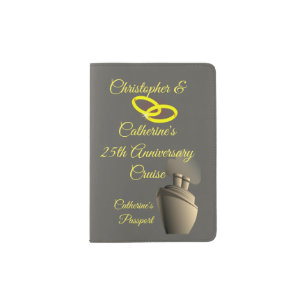 Anniversary Celebration Cruise Custom Passport Holder