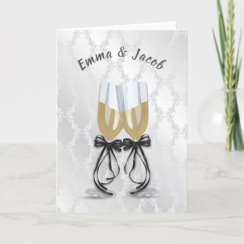 Anniversary Champagne Toast  Card