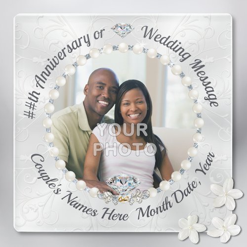 Anniversary Coasters Wedding Photo Coasters