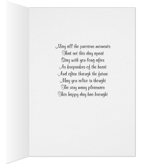 Anniversary Coral Rose Card (Inside (Right))