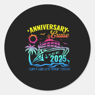 Anniversary Cruise 2025 Making Memories Together V Classic Round Sticker