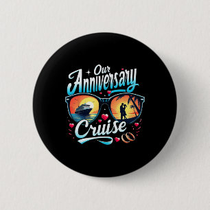 Anniversary Cruise Couples Matching Romantic Cruis Button